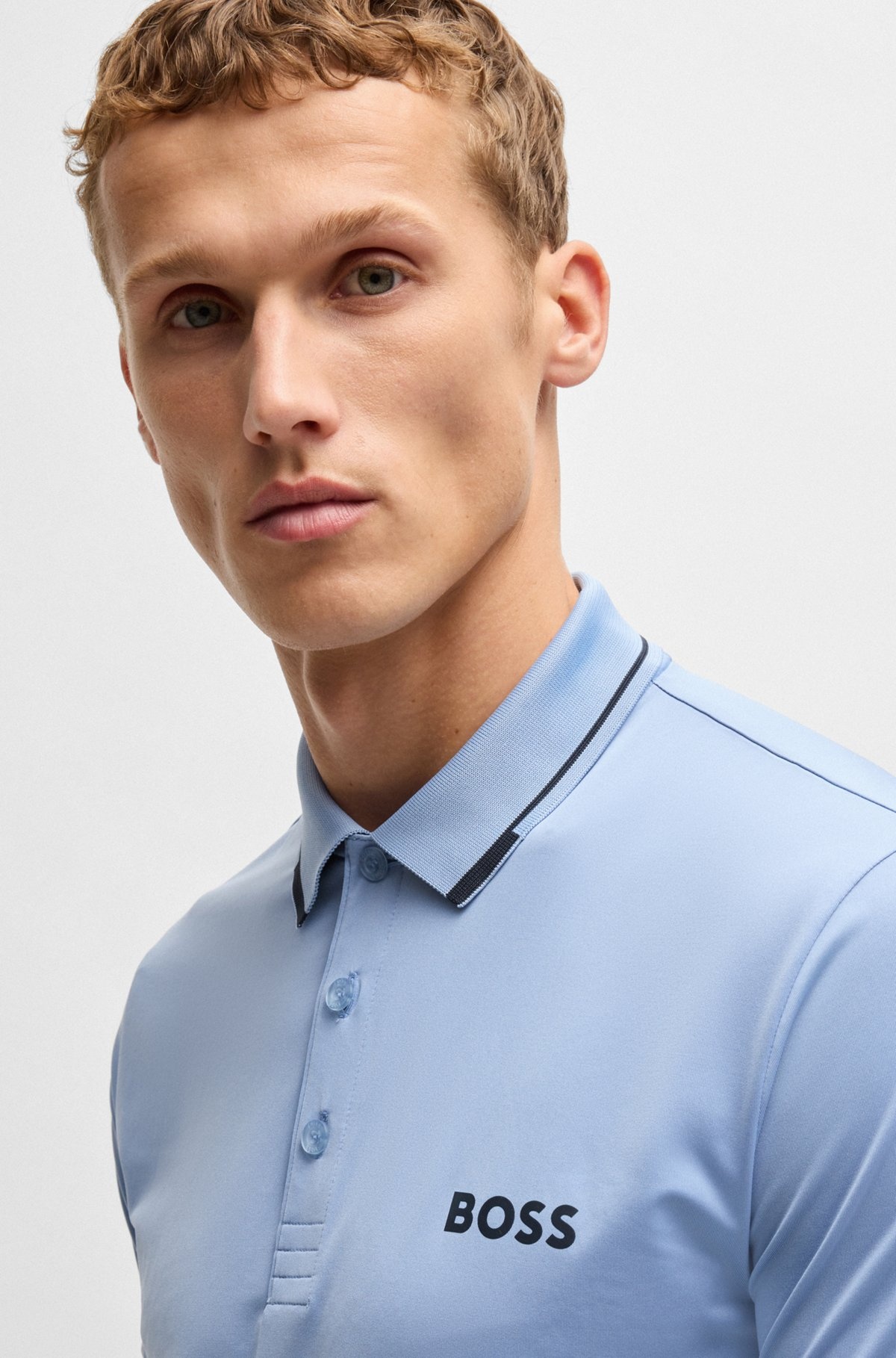SLIM-FIT POLO SHIRT WITH CONTRAST LOGOS - 3