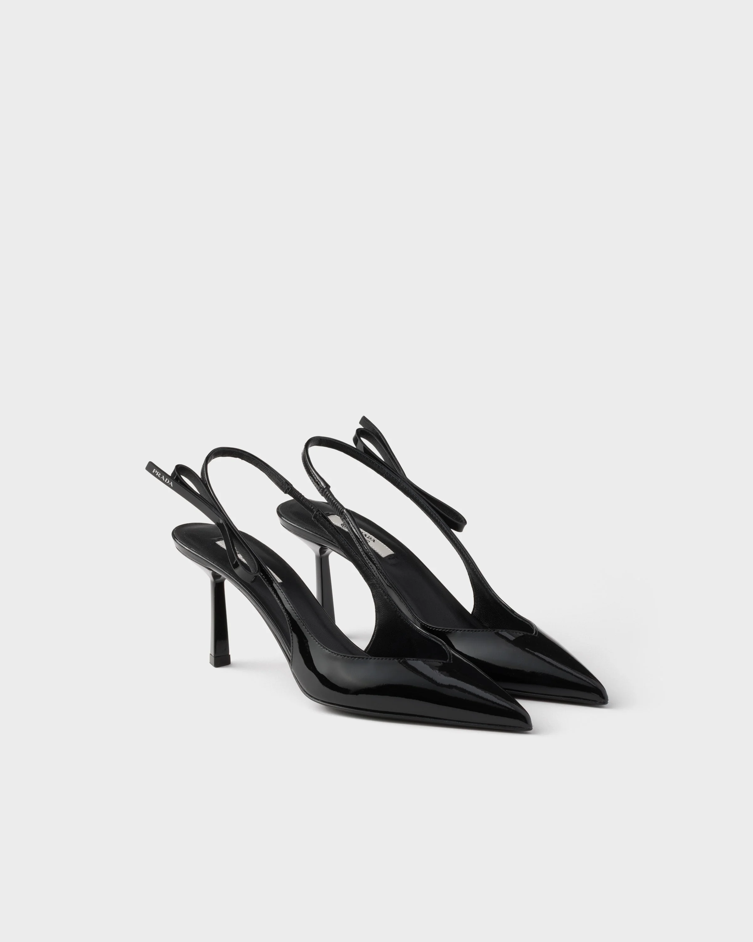 Patent leather slingback pumps - 1