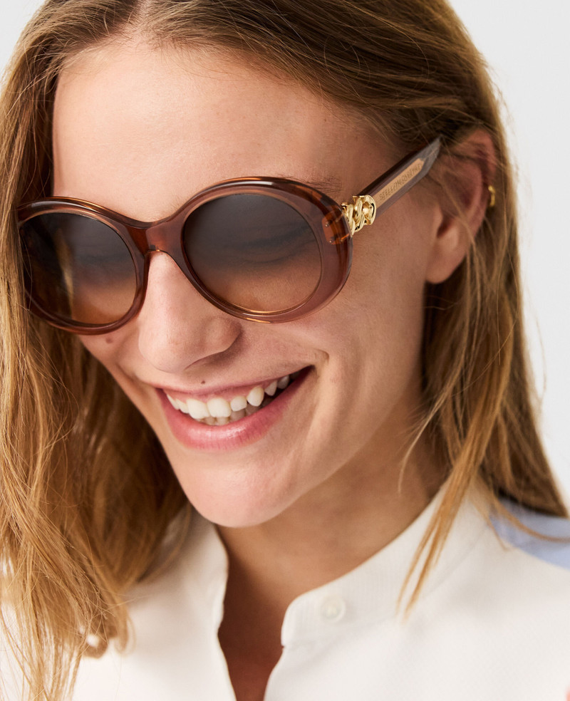 Oversized Round Gradient Sunglasses 5
