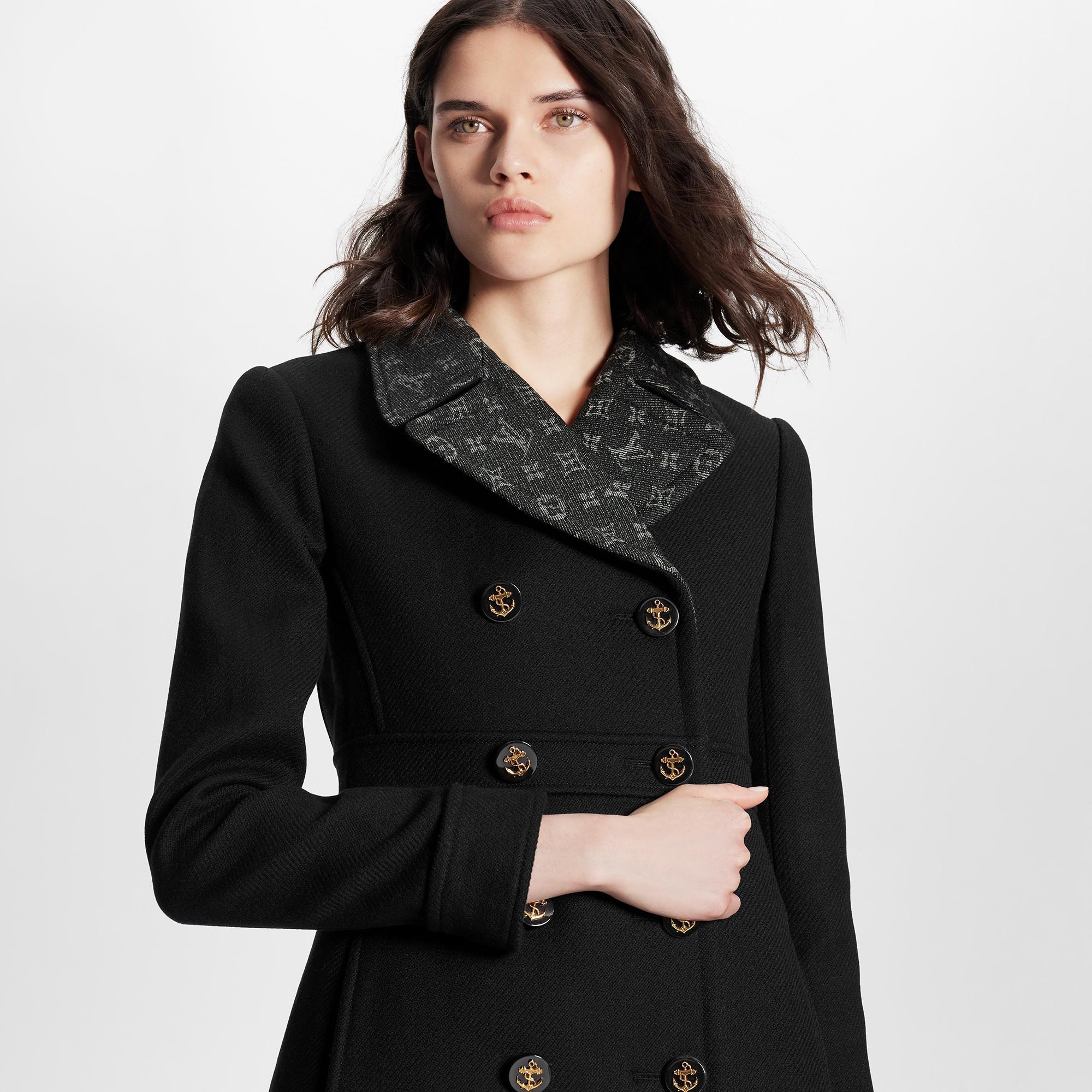 Anchor Button A-Line Coat - 5