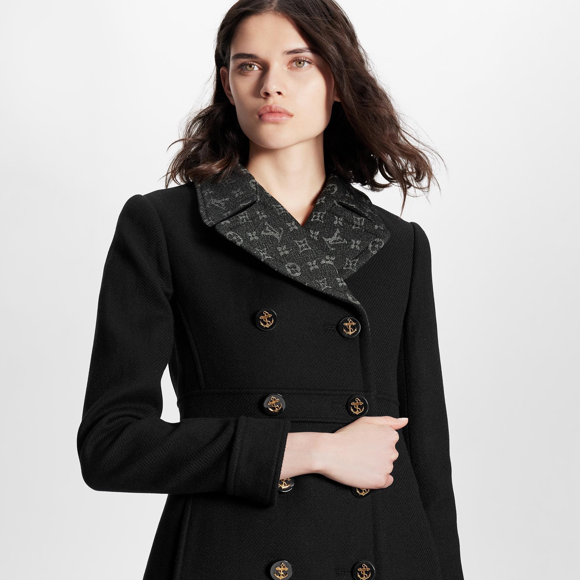 Louis Vuitton Anchor Button A-Line Coat