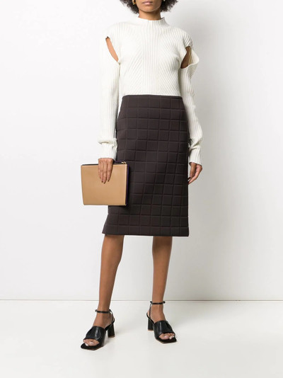 Bottega Veneta quilted straight skirt outlook