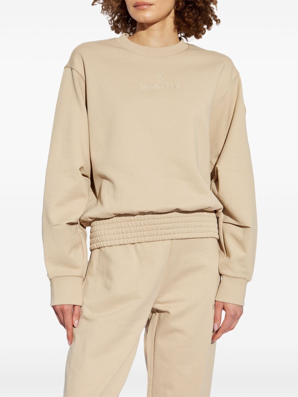 logo-embroidered sweatshirt - 3