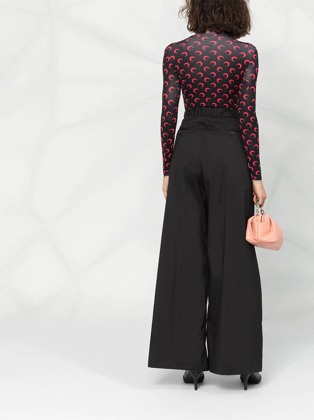 high-rise wide leg trousers - 4