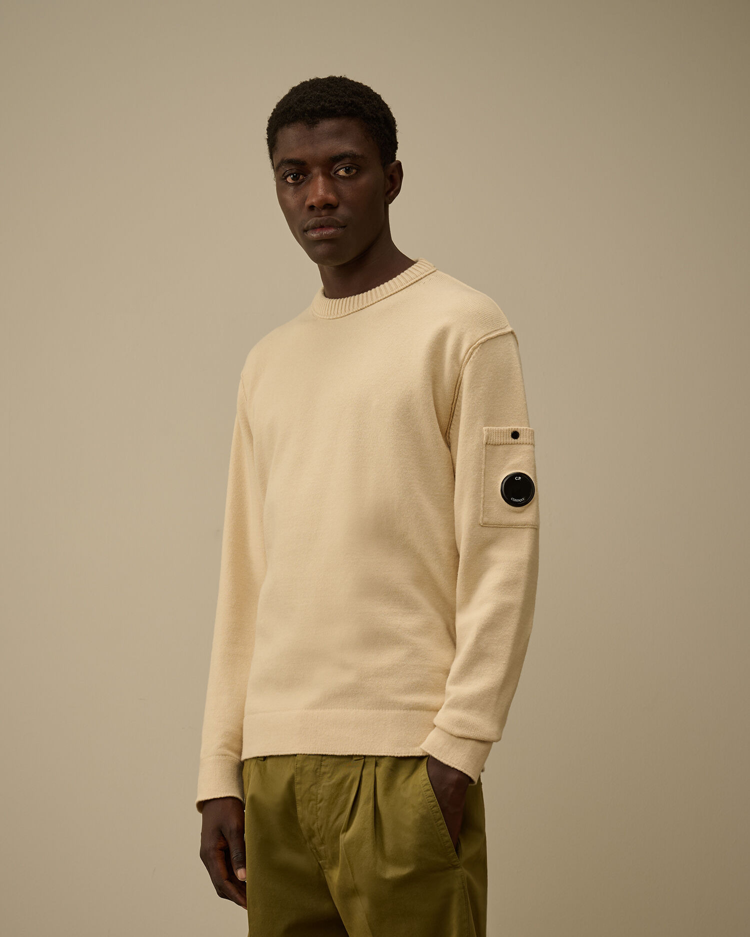 Soft Cotton Stretch Crewneck Sweater - 3