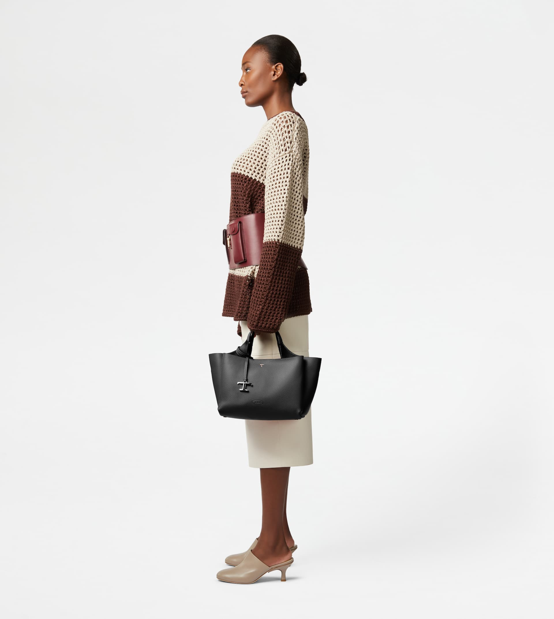 BAG IN LEATHER MINI - BLACK - 5