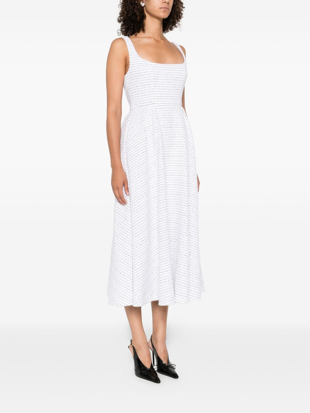 striped sleeveless dress - 3