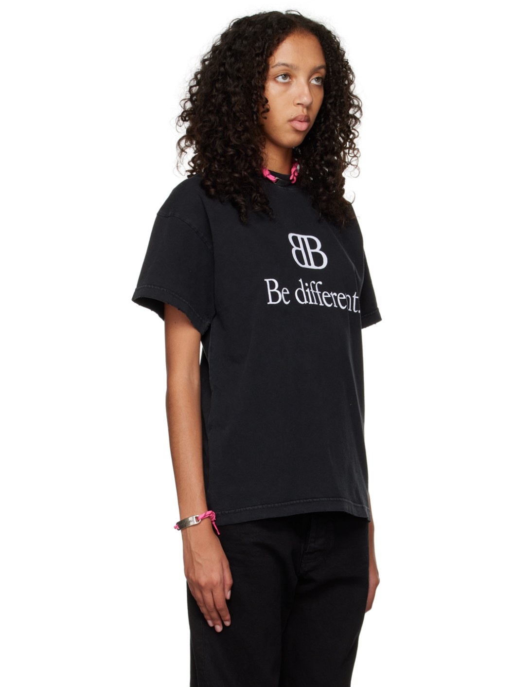 Black 'Be Different' T-Shirt - 2