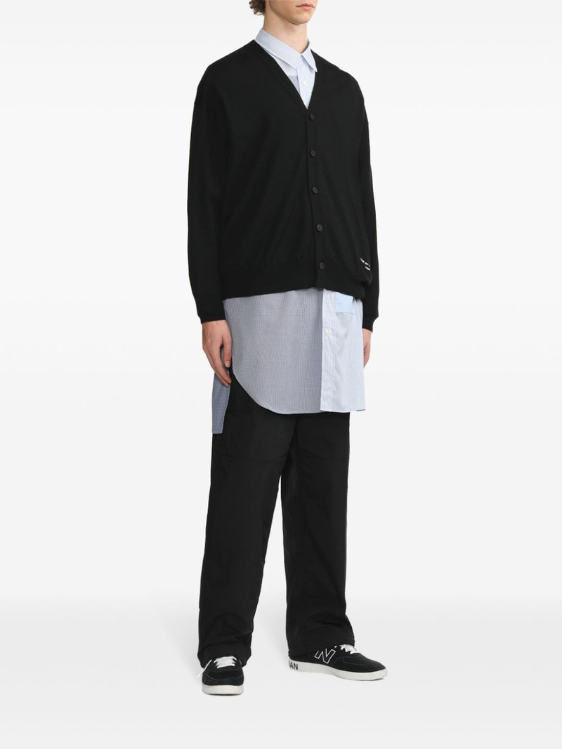 Comme des Garçons Homme logo-embroidered cardigan outlook