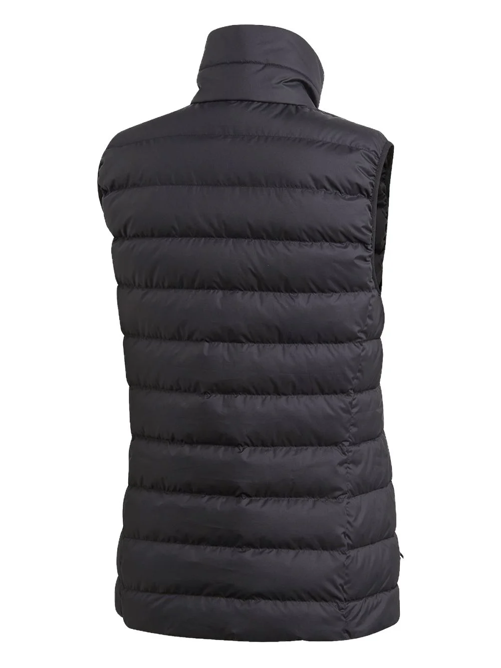 logo-print padded gilet - 1