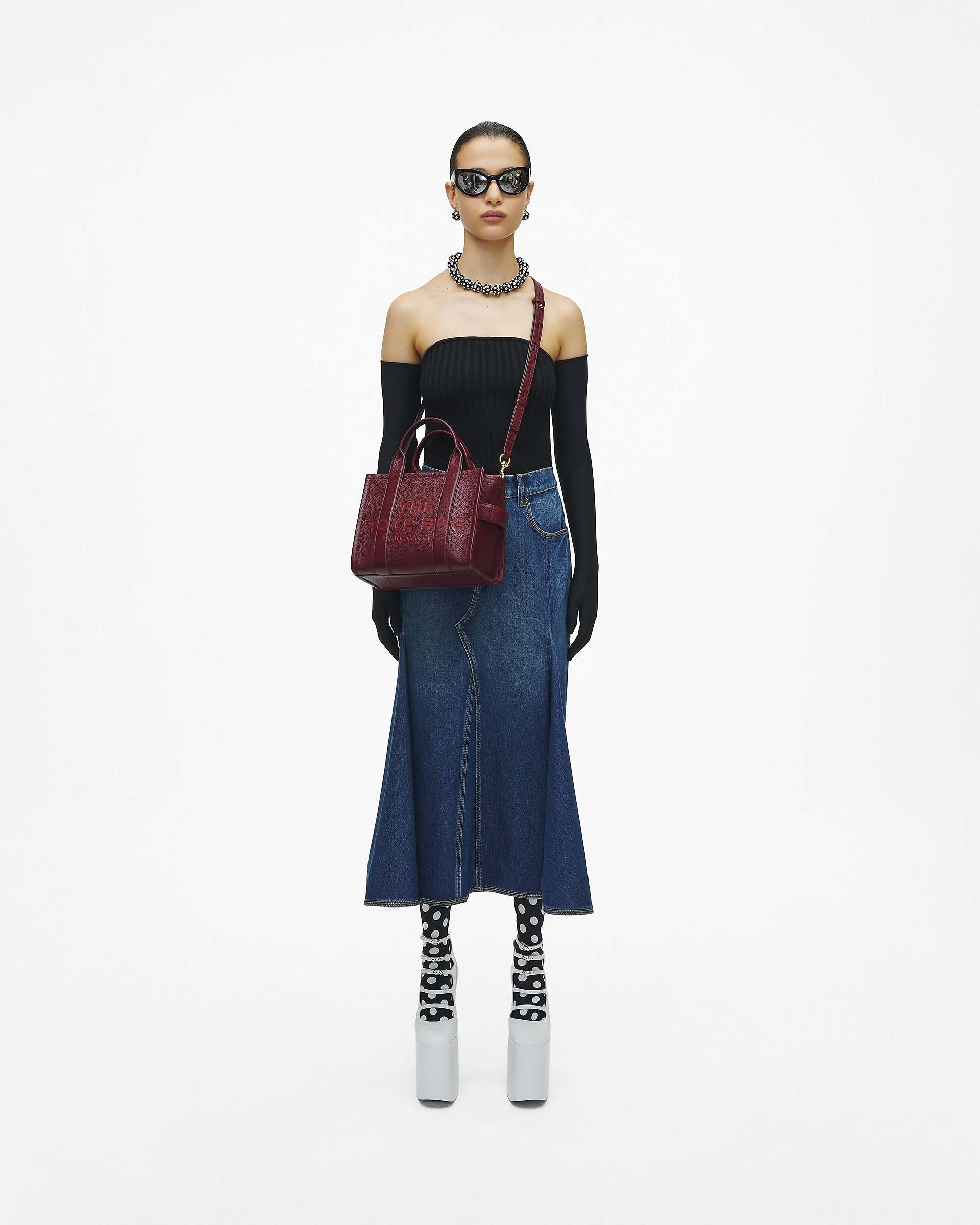 THE LEATHER SMALL TOTE BAG - 2