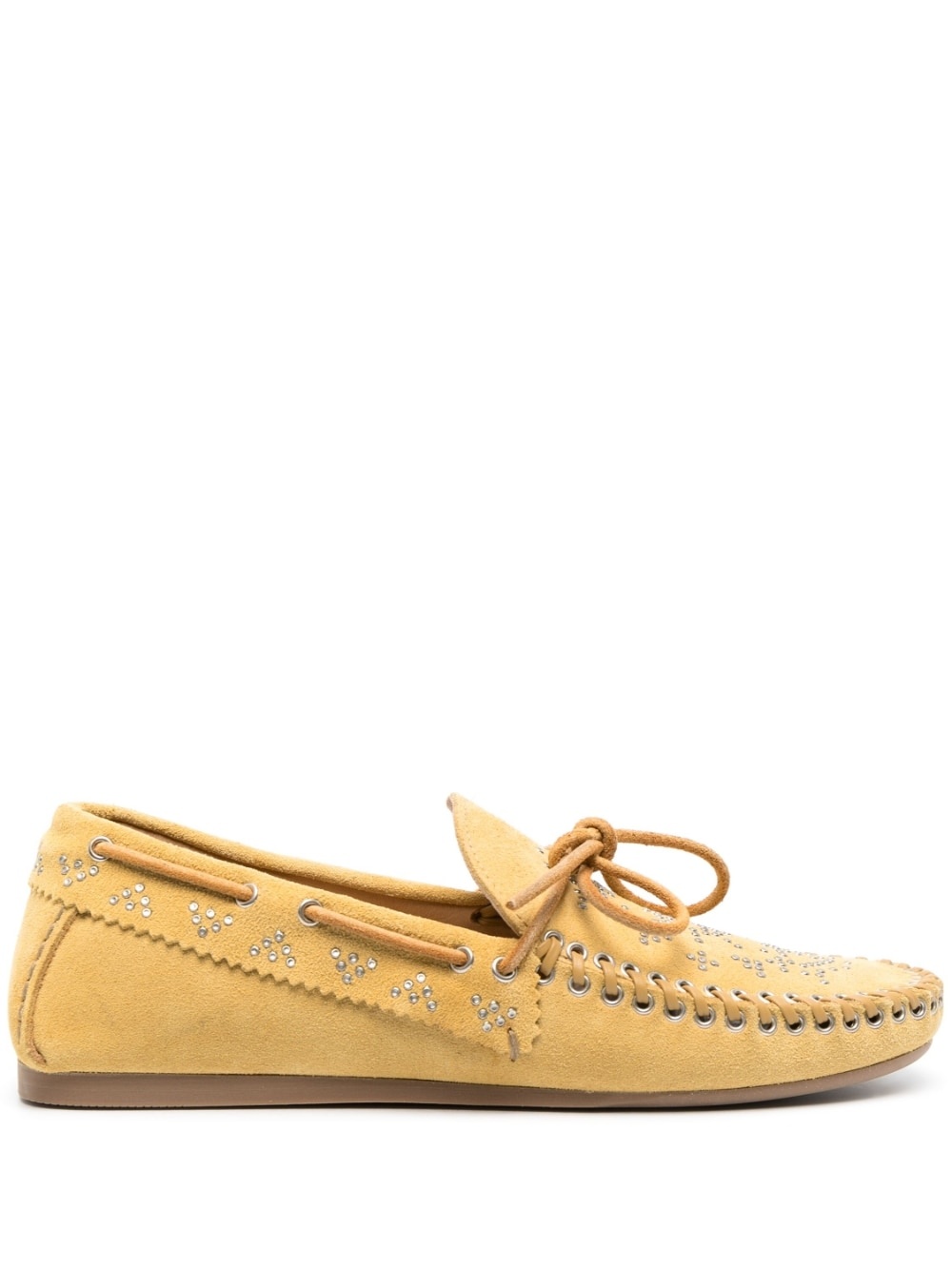 Freen stud-embellished suede loafers - 1