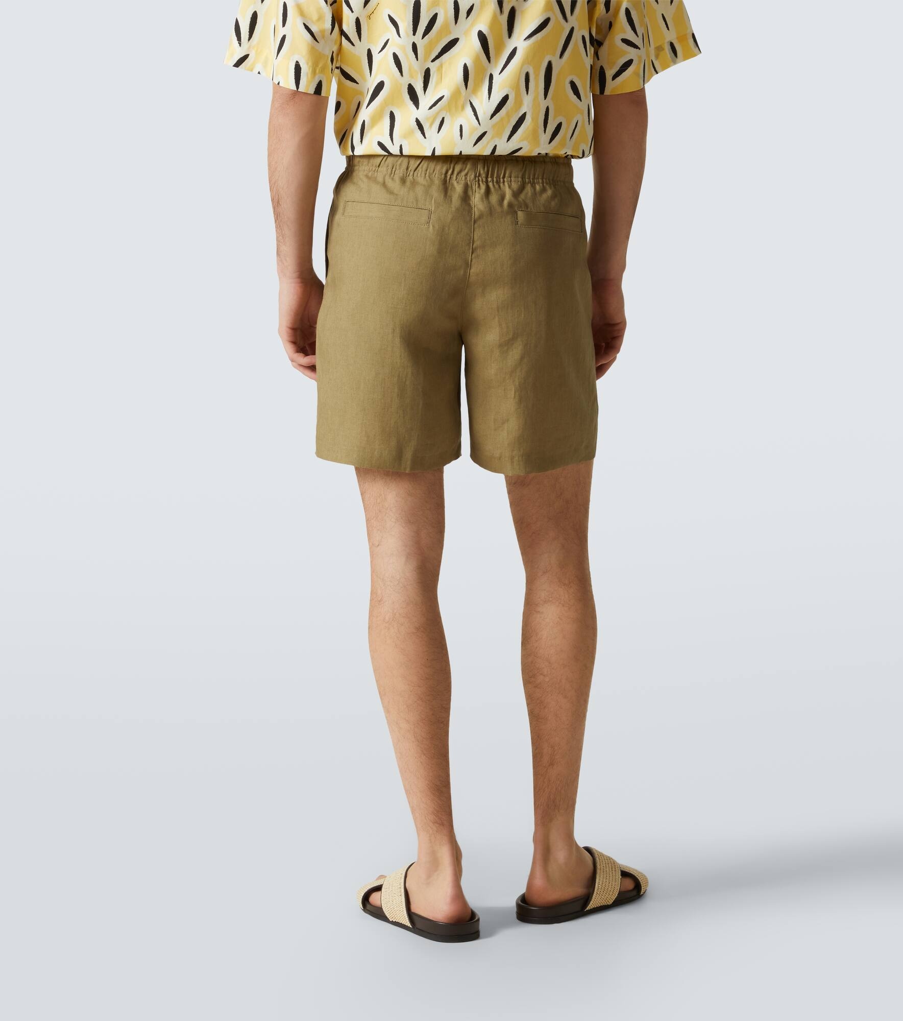 Alex linen Bermuda shorts - 4
