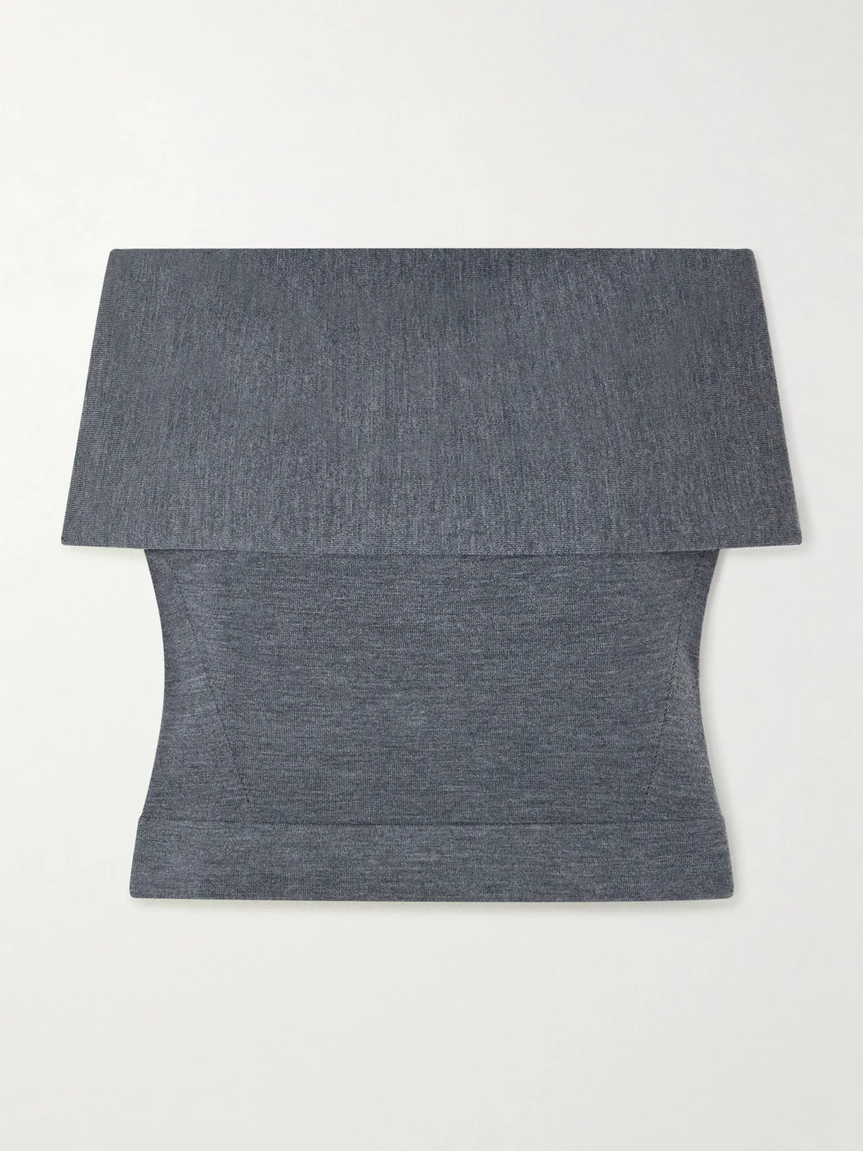 Callahan Cropped Off-the-shoulder Wool Top - 1