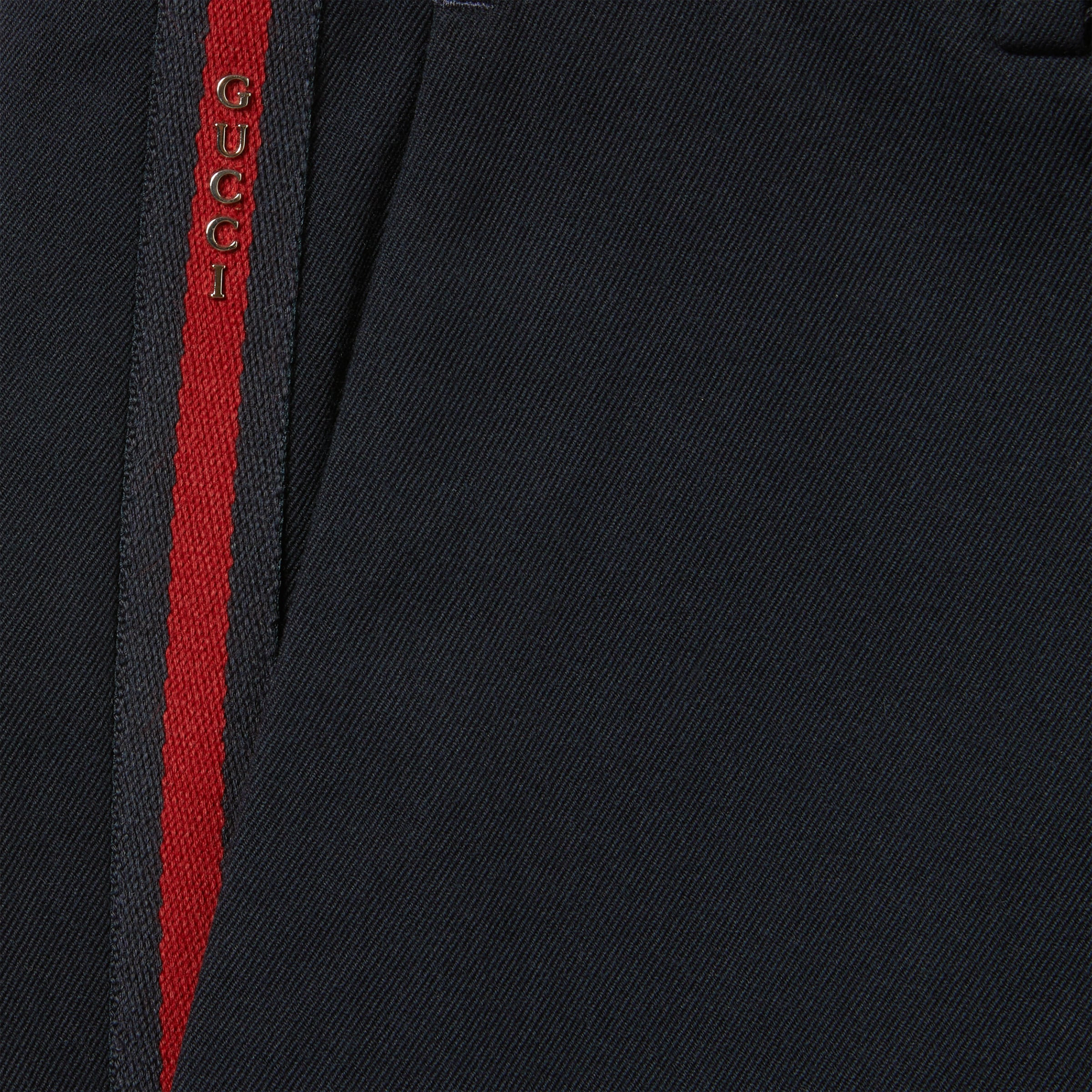 Cotton gabardine pant with Web - 7