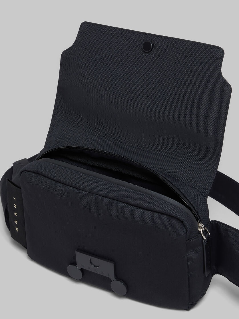 MARNI ロコハッチフリンシエッシスカフ SCMC0059Y0UTW9180 XN99 Marni BLACK CORDURA® CITYSCAPE BELT BAG | REVERSIBLE