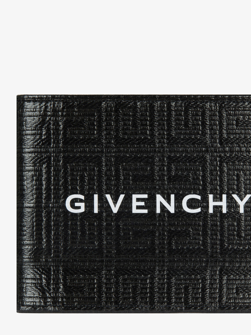 Givenchy BIFOLD WALLET IN 4G COATED CANVAS AND LEATHER outlook