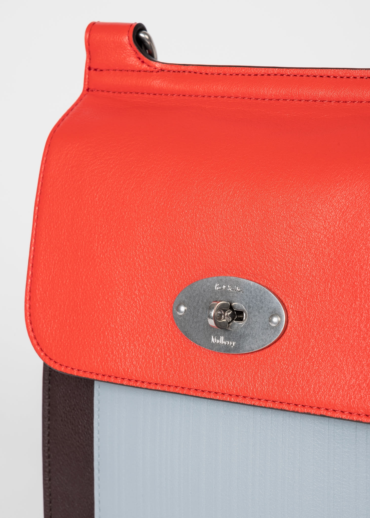 Mulberry x Paul Smith - Coral Orange Antony Bag - 8