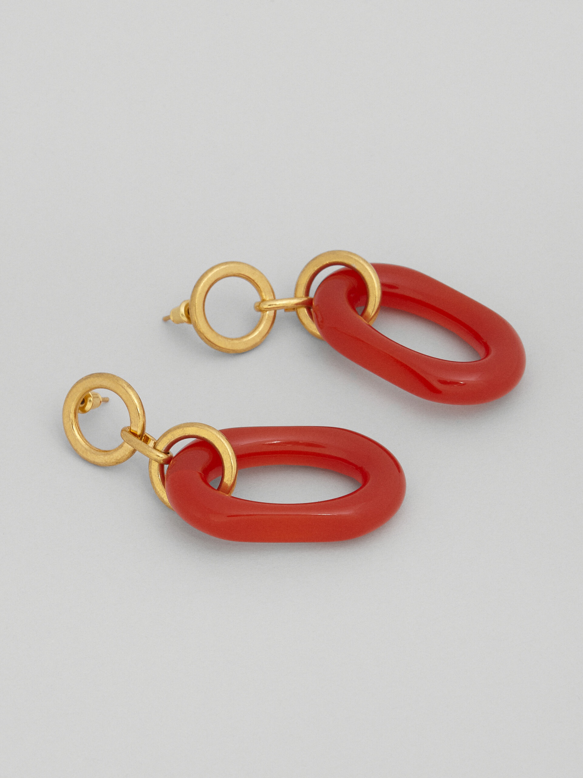 RESIN AND METAL VERTIGO EARRINGS - 4