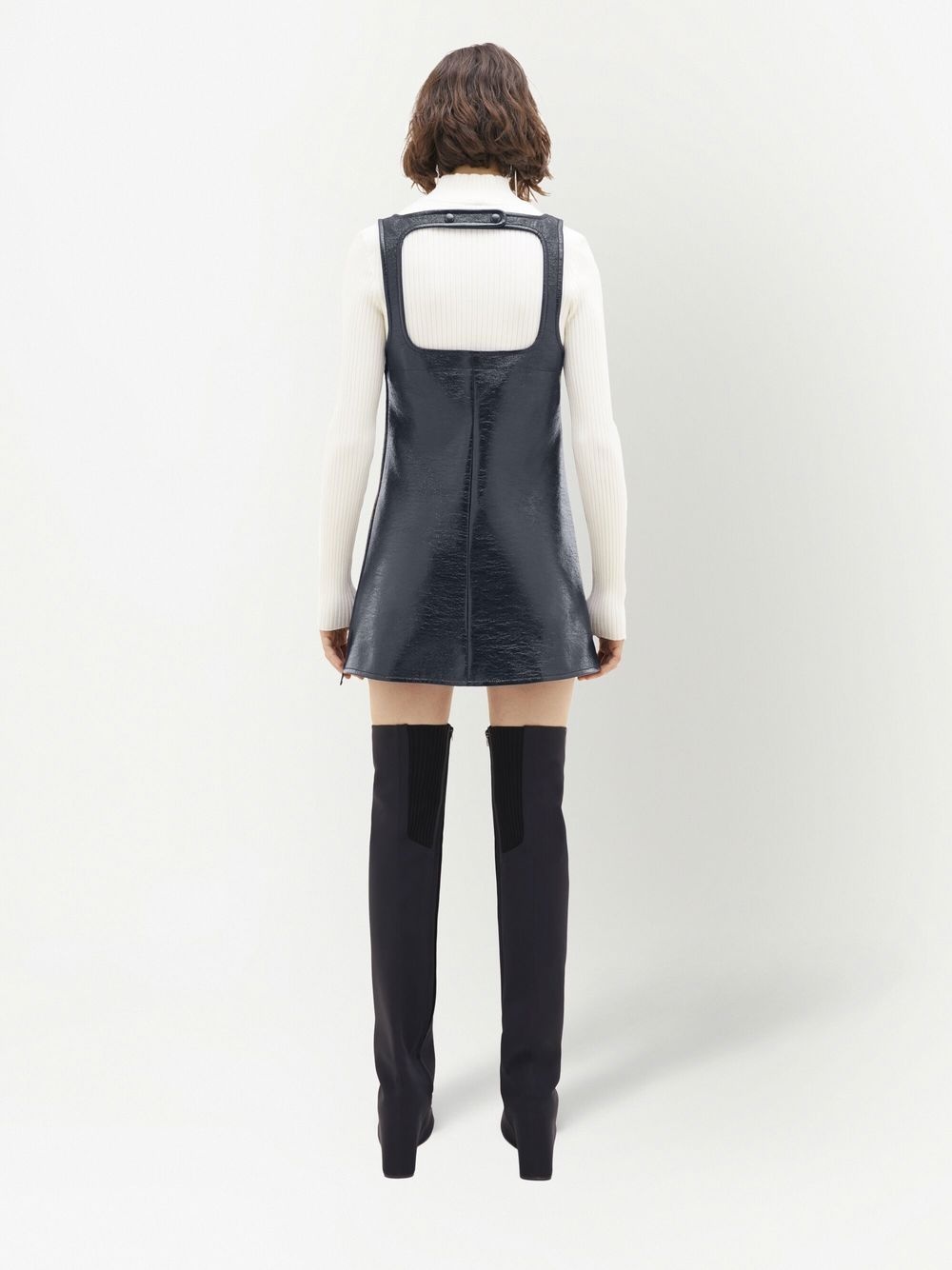Reedition vinyl mini dress - 4