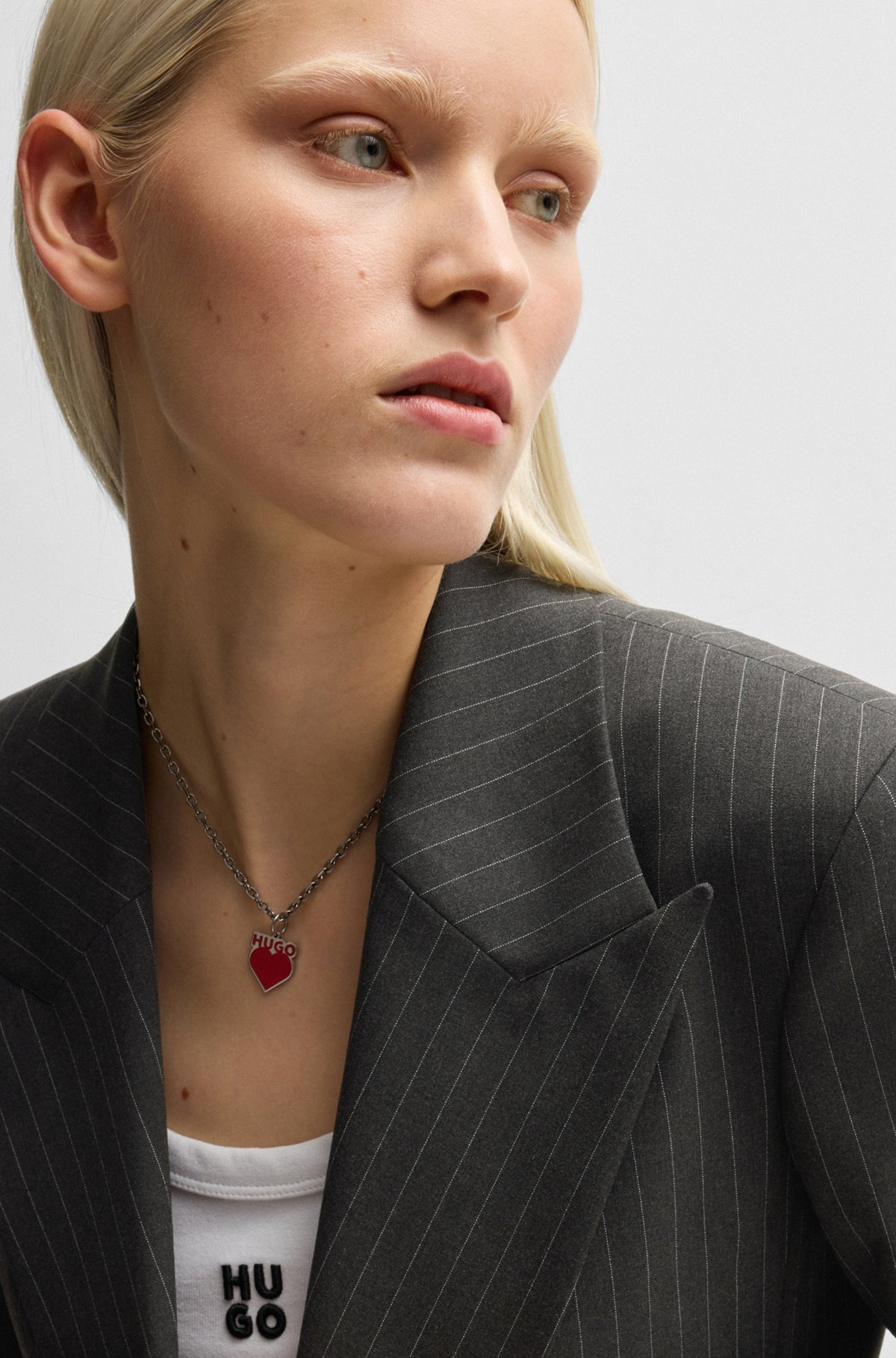REGULAR-FIT BLAZER IN PINSTRIPE STRETCH MATERIAL - 5
