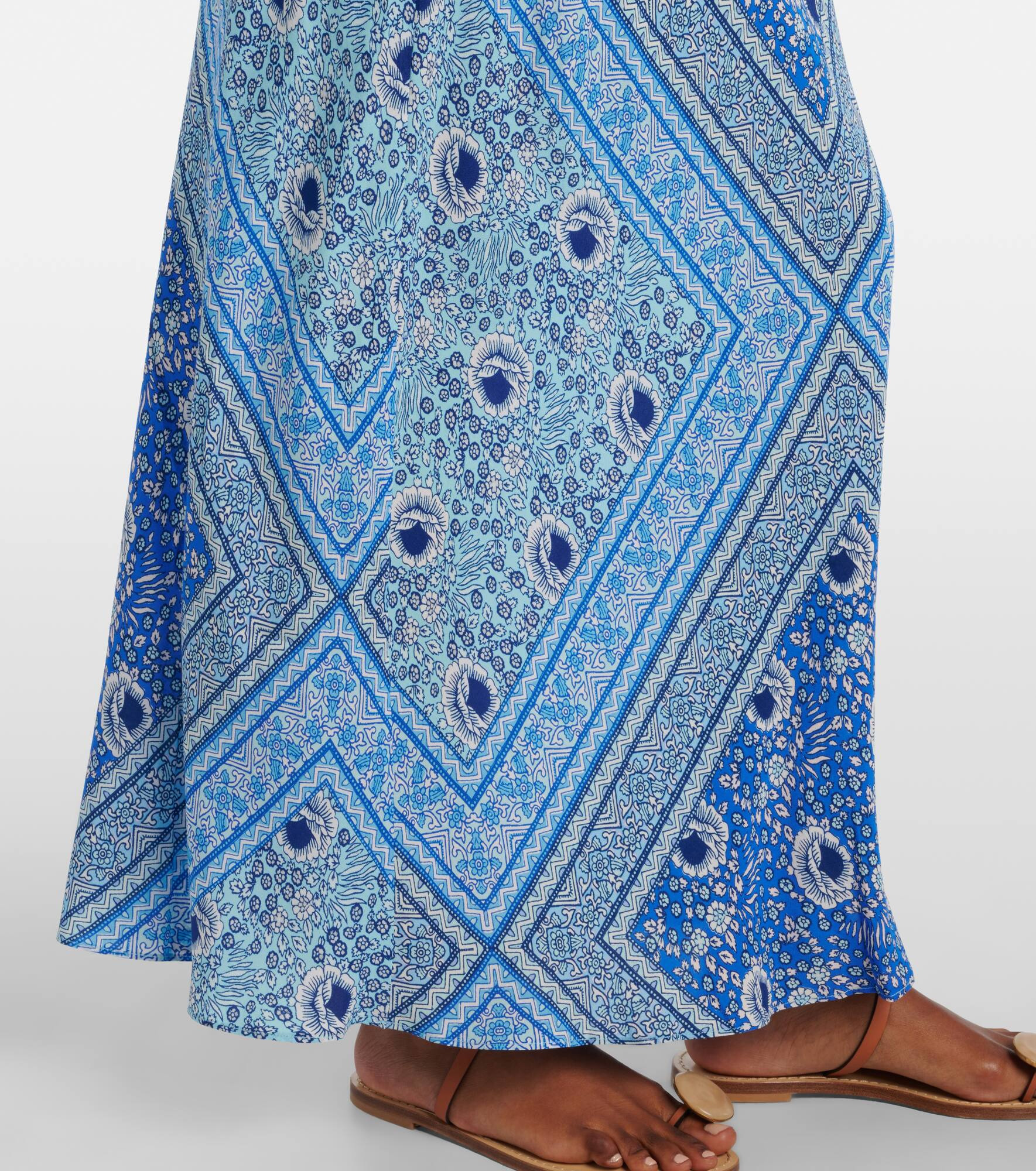 Maura printed satin maxi dress - 5