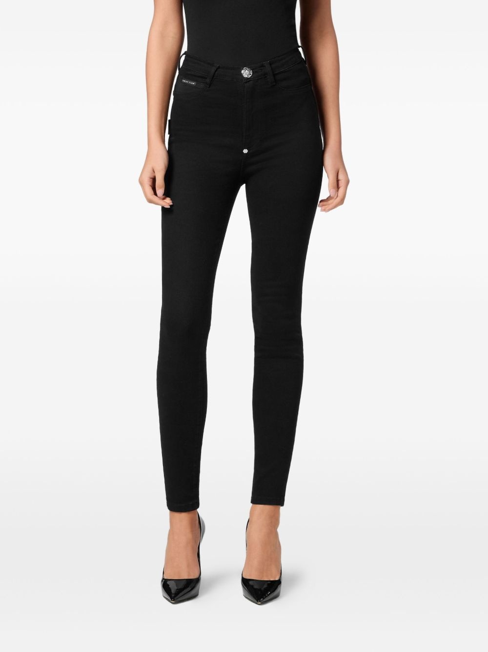 high-waisted jeans - 2