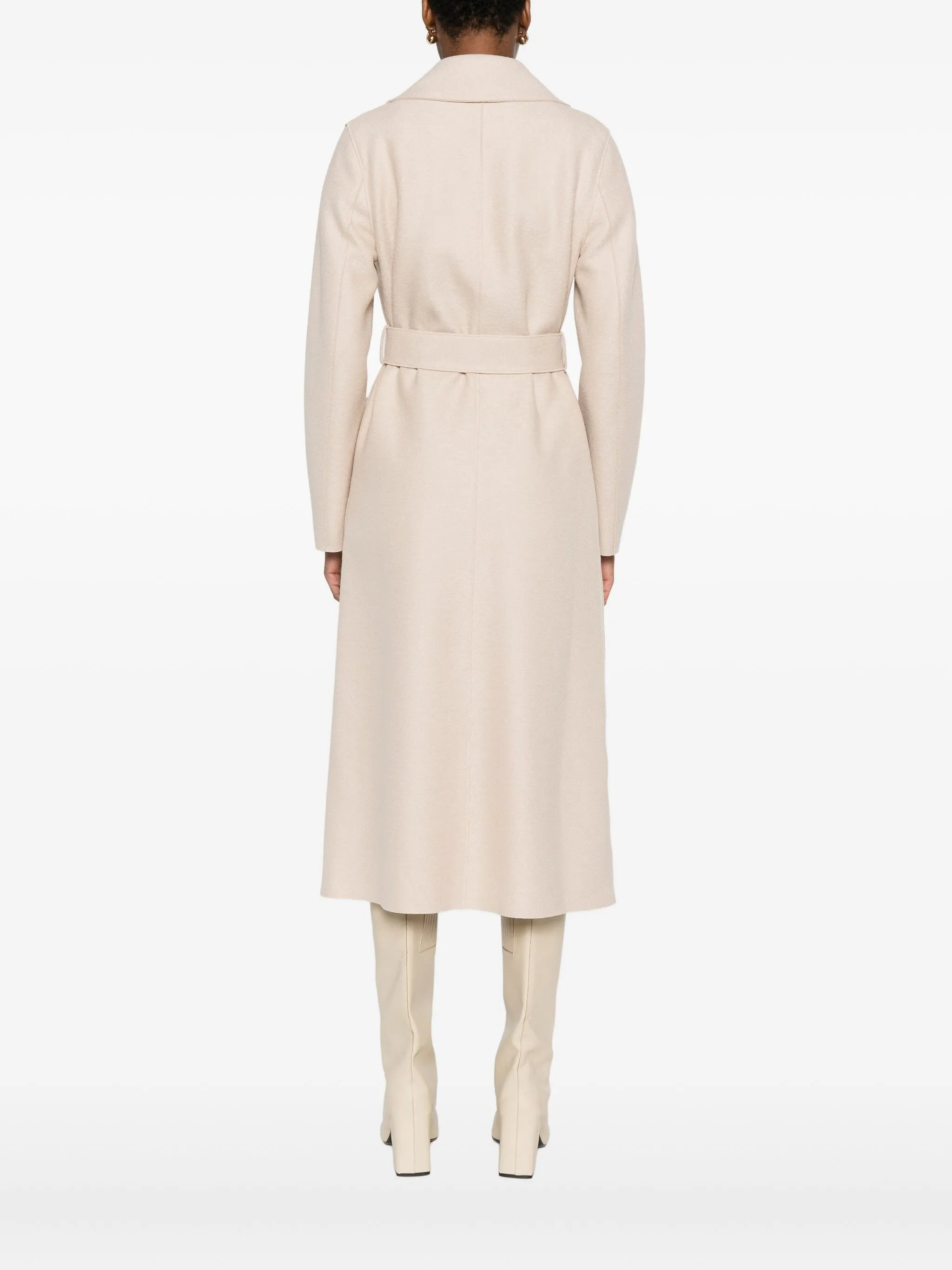 Harris Wharf London Belted Notched-lapels Coat - 5