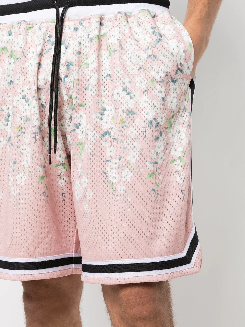 Game floral-print mesh shorts - 5