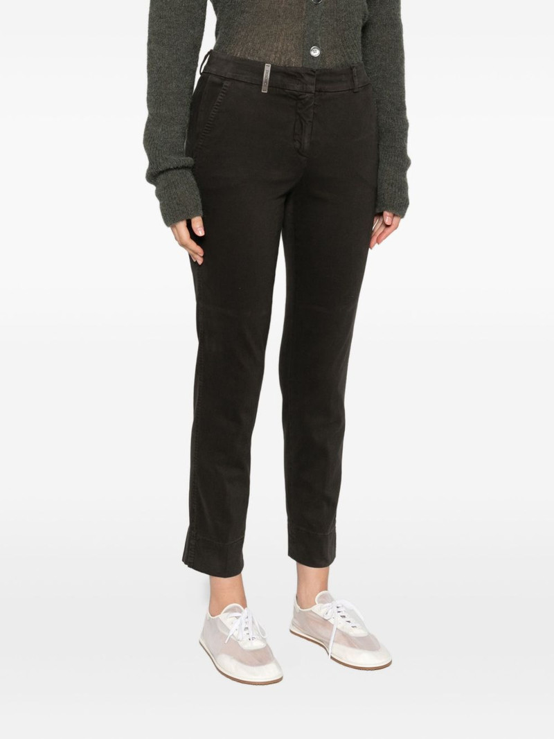 logo-detail cotton trousers 3