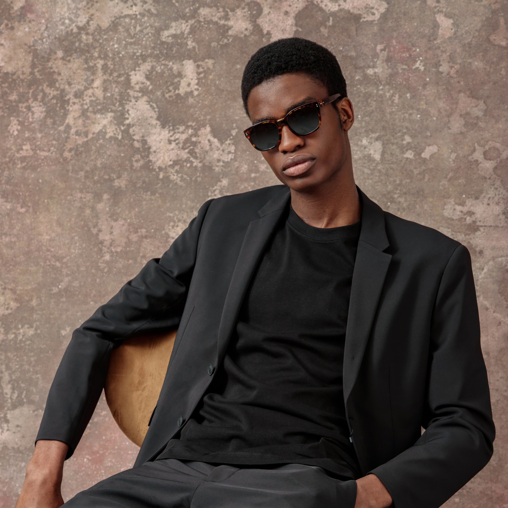 MEN'S CEDRIC RECTANGULAR SUNGLASSES IN TORTOISESHELL - 2