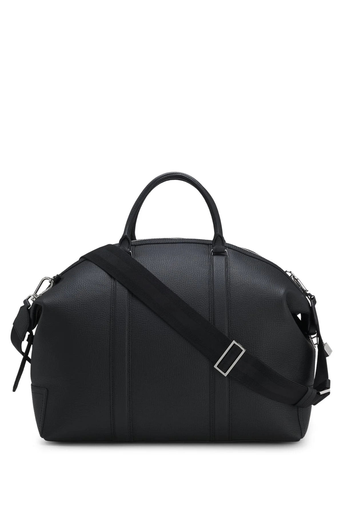 LEATHER DUFFEL BAG WITH DETACHABLE SHOULDER STRAP - 1