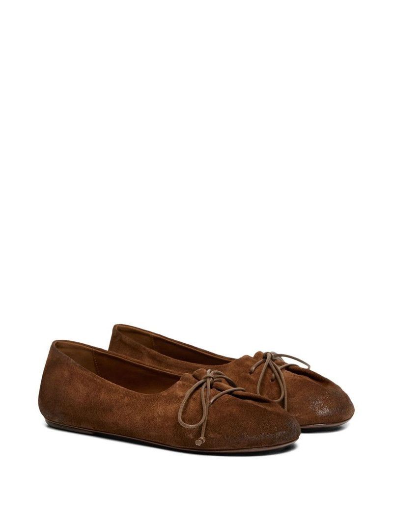 Marsèll Girella lace-up suede ballet flats outlook
