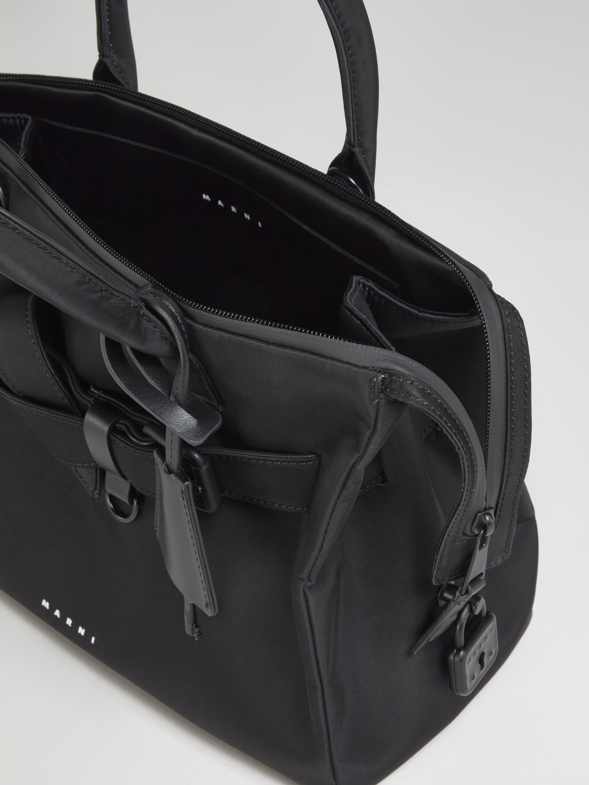 BLACK NYLON TREASURE BAG 5