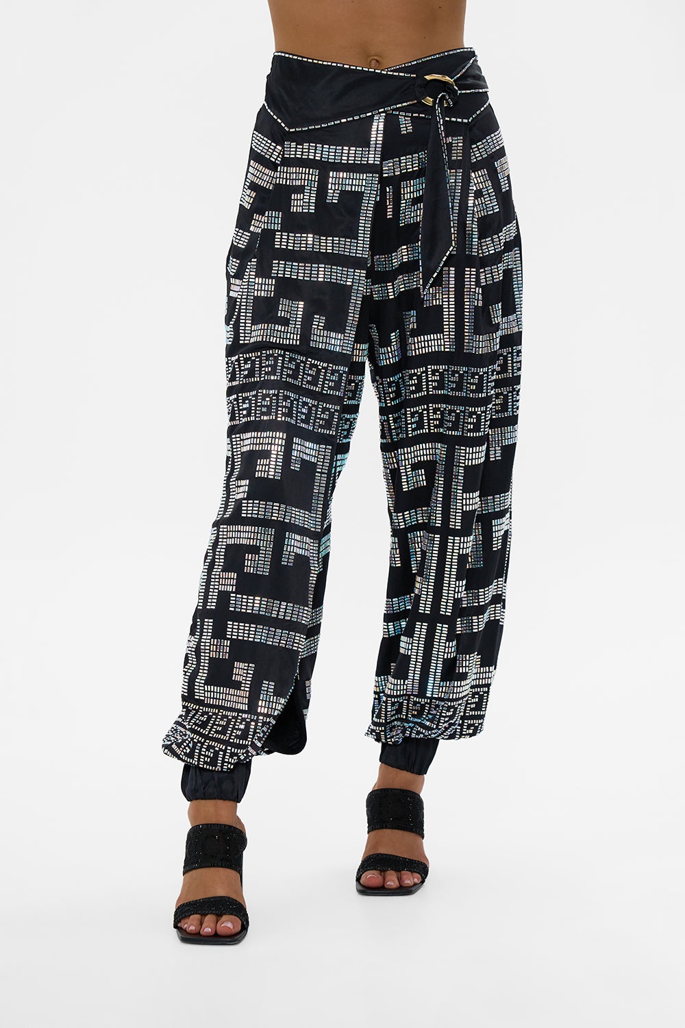 ASYMMETRICAL BELTED PANT - 5