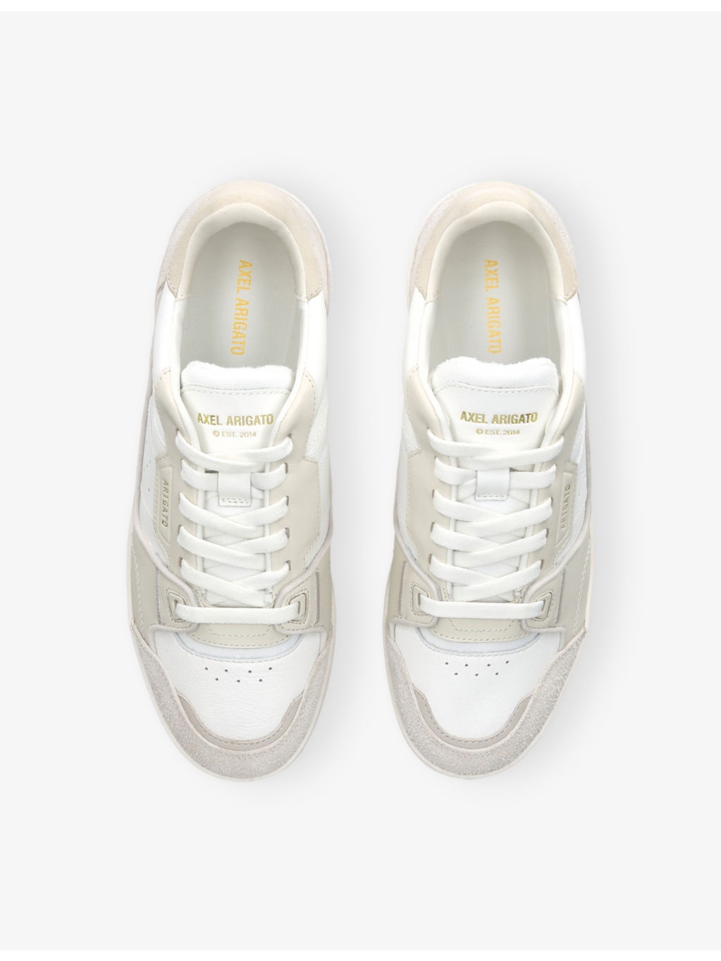 Clay Leather and Suede Low-Top Trainers - 2