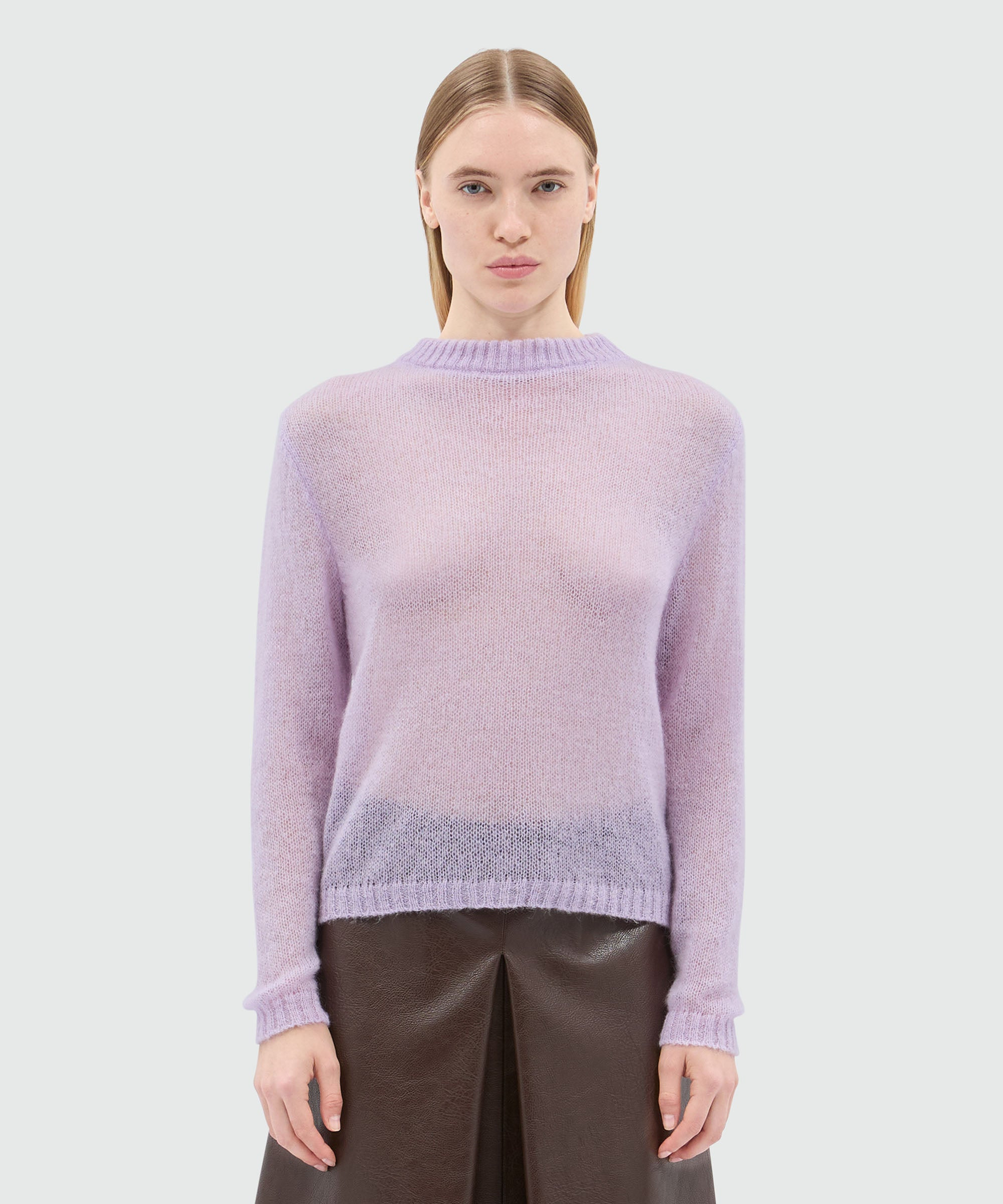 Lilac sweater in superlight mohair - 2