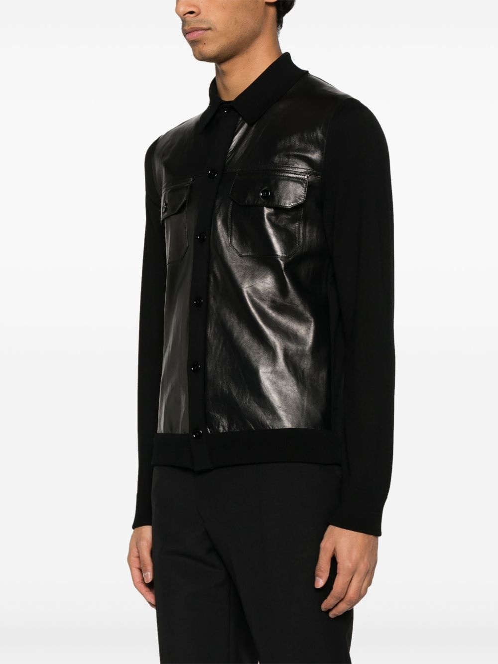 panelled shirt - 3