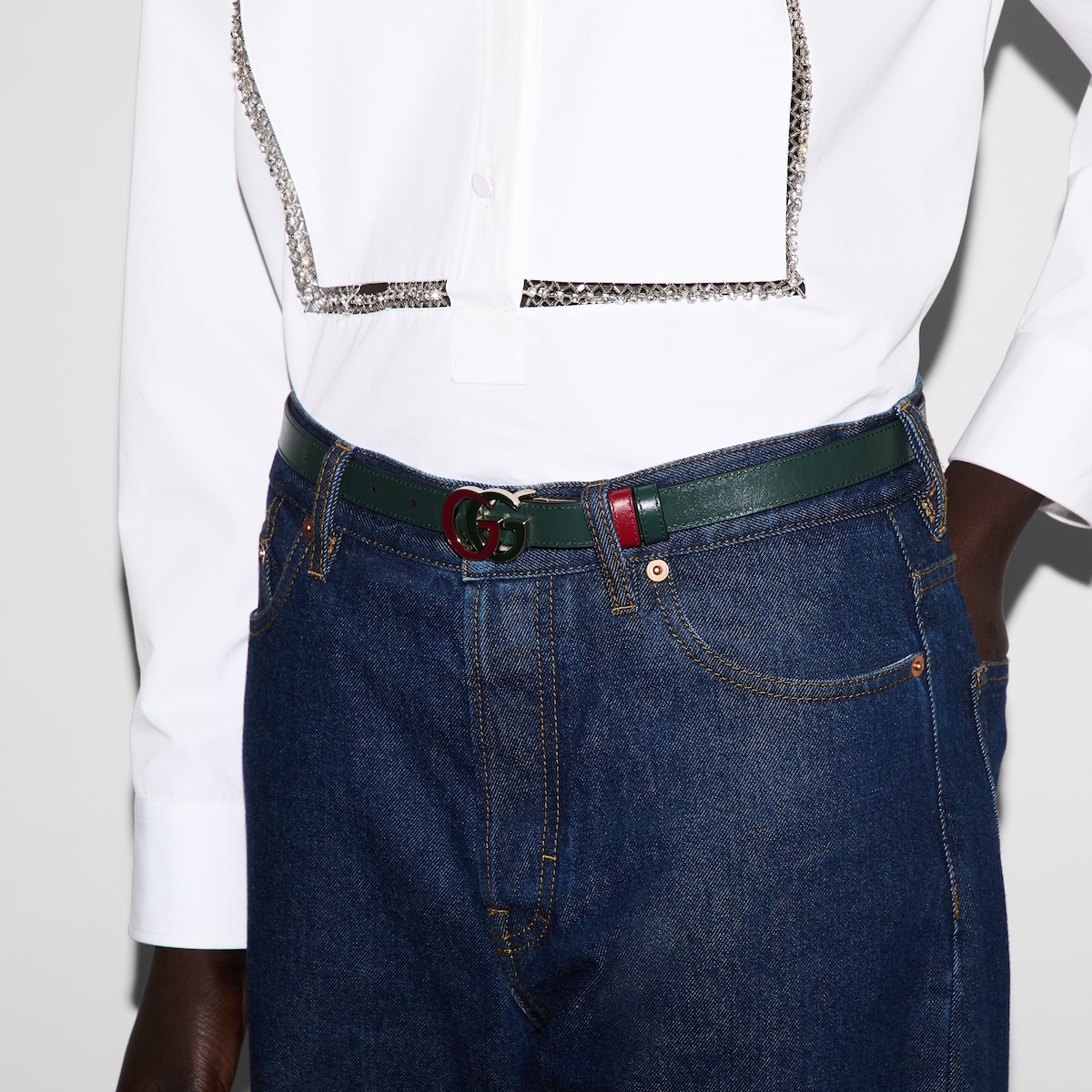 GG Marmont reversible thin belt - 4