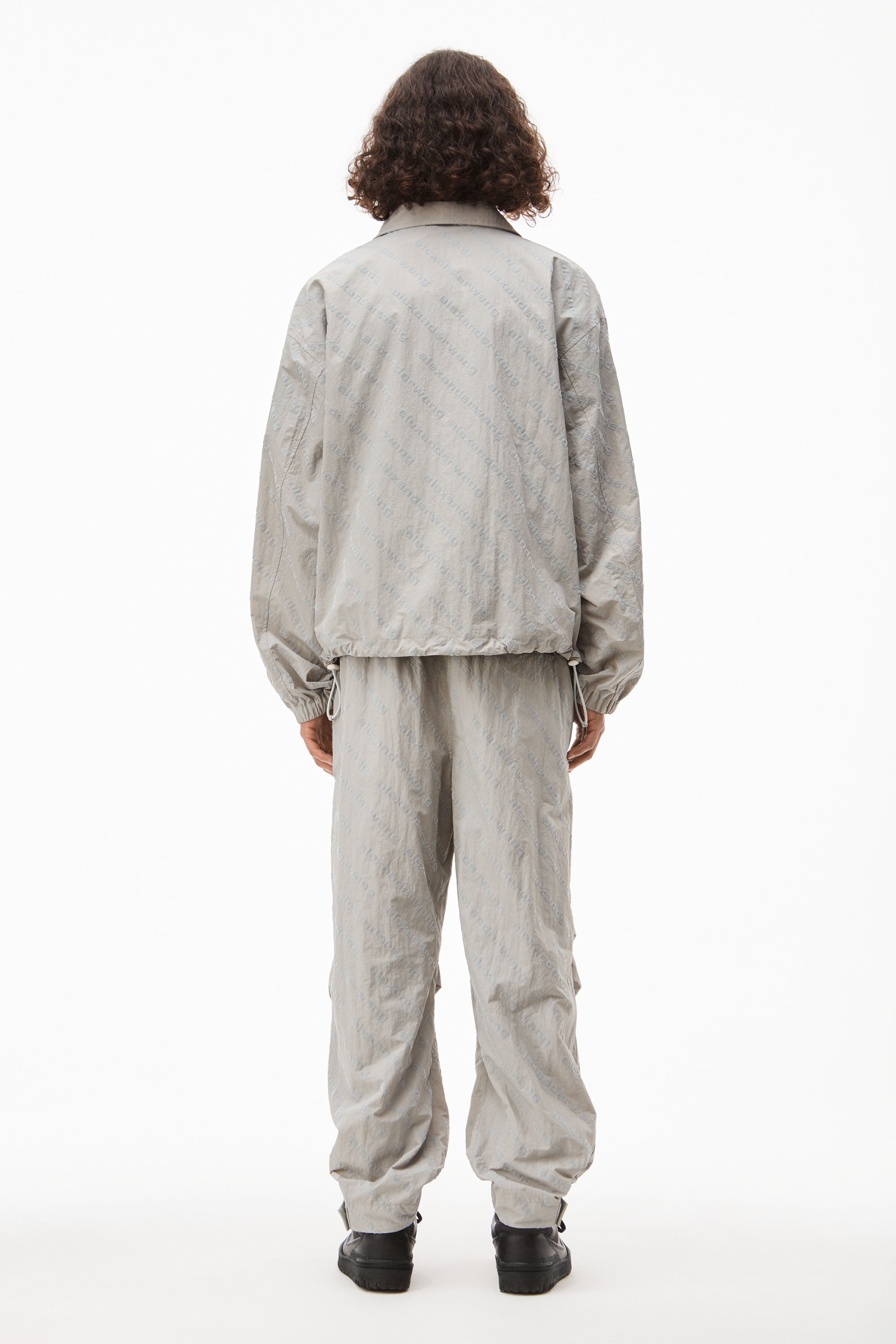 LOGO TRACK JACKET IN CRINKLE NYLON - 6