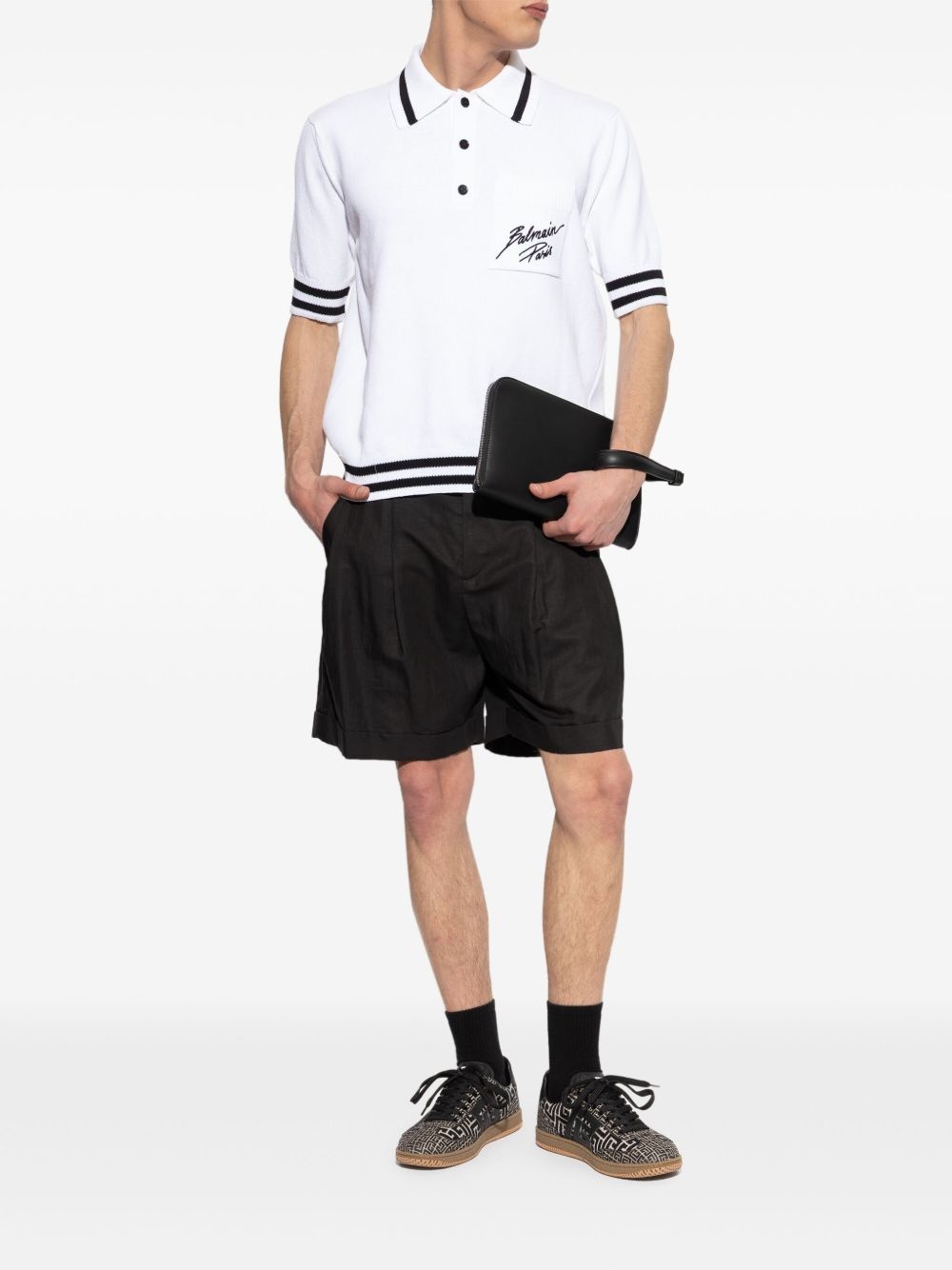 pleated tailored shorts - 2