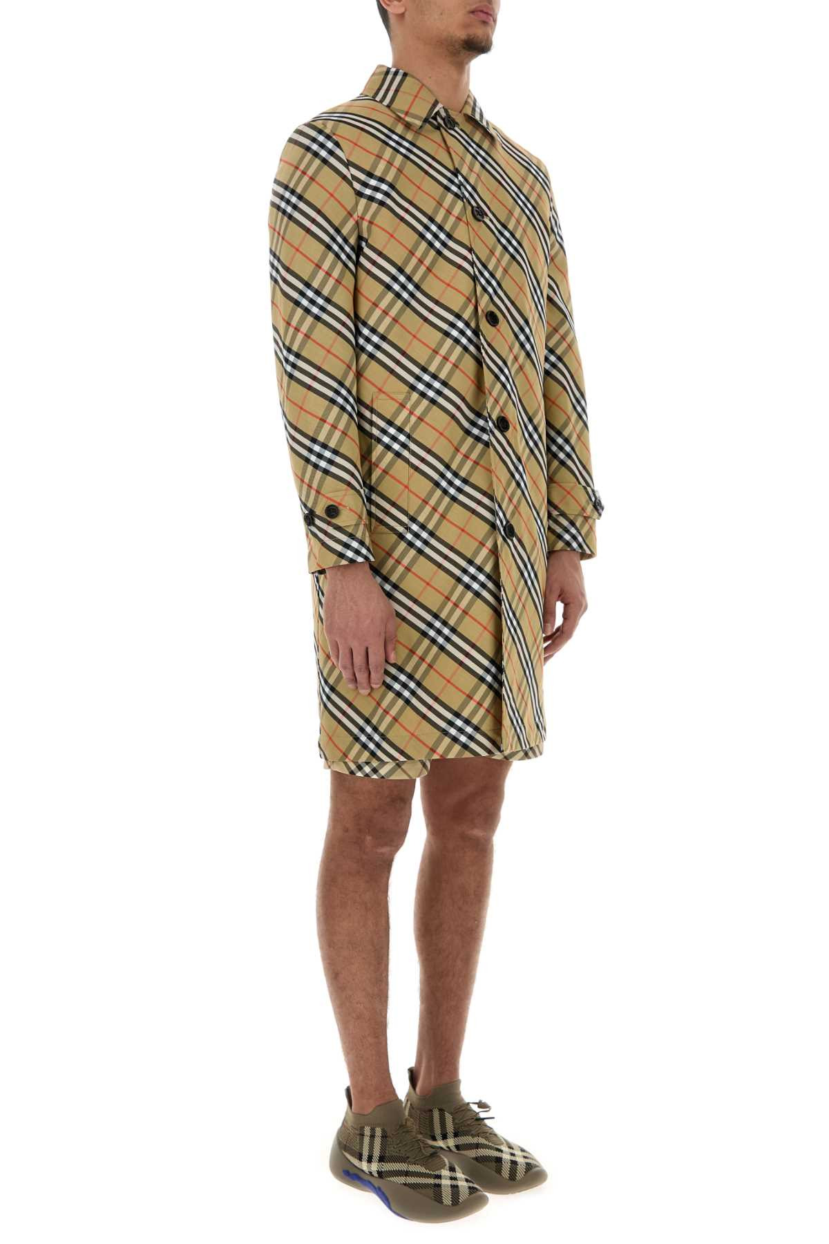 Burberry Men Embroidered Polyester Trench Coat - 3