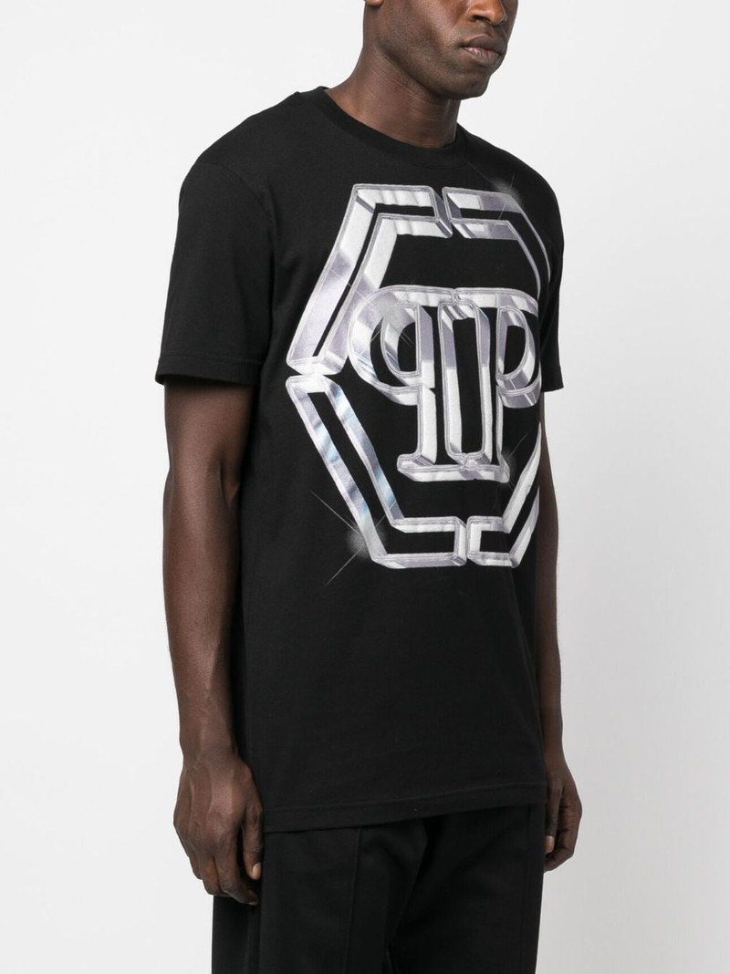 logo-print short-sleeved T-shirt 3