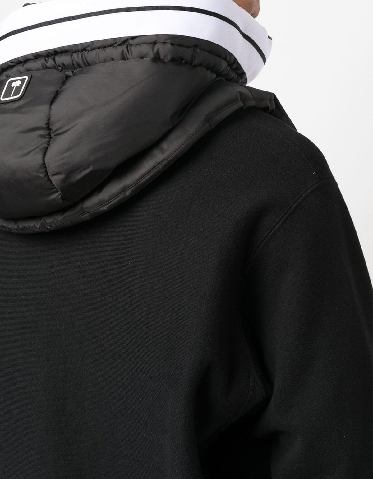 Palm Angels Black Venice Hooded Neckwarmer - 5