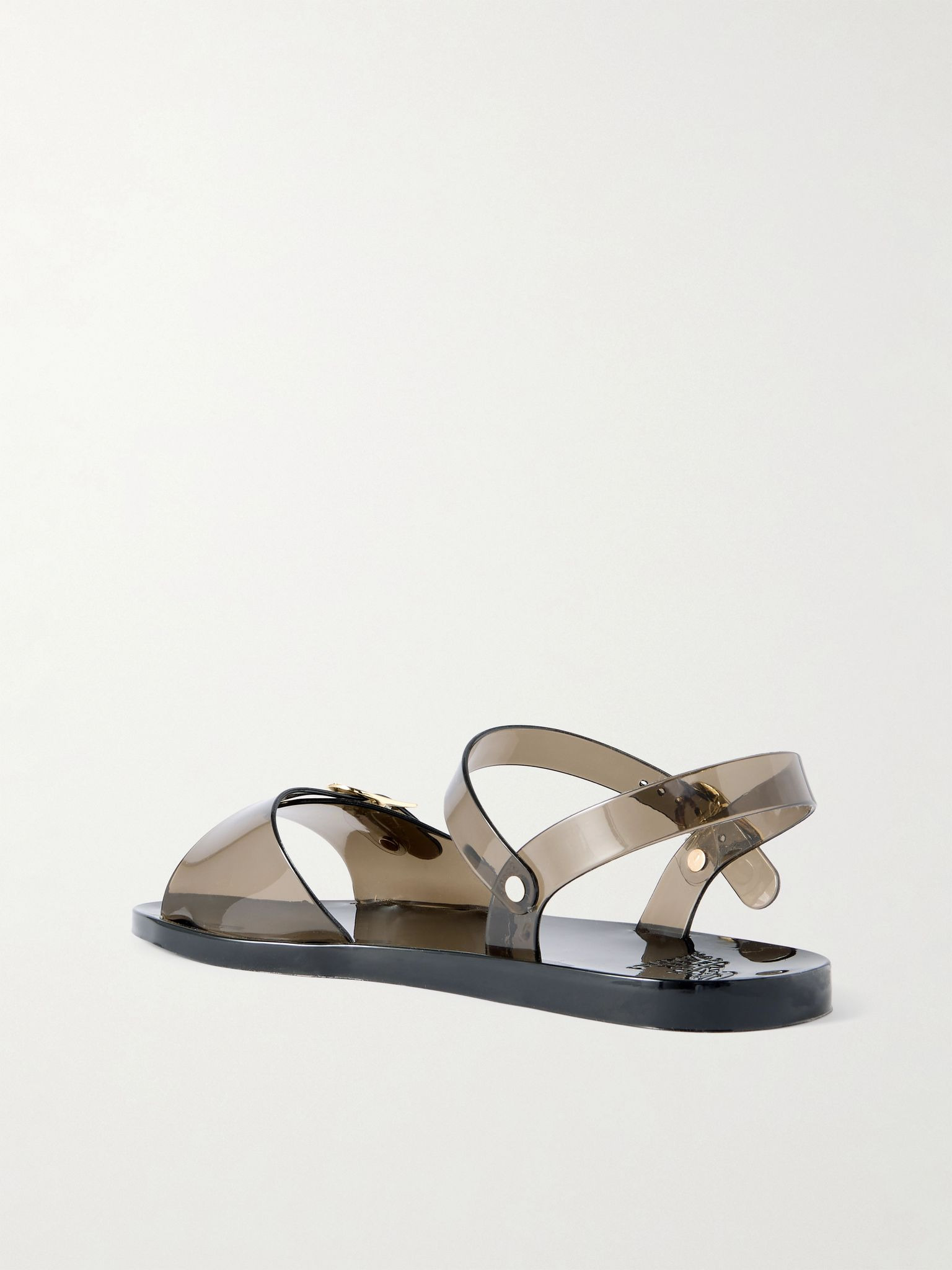 Irini recycled-PVC slingback sandals Black - 3