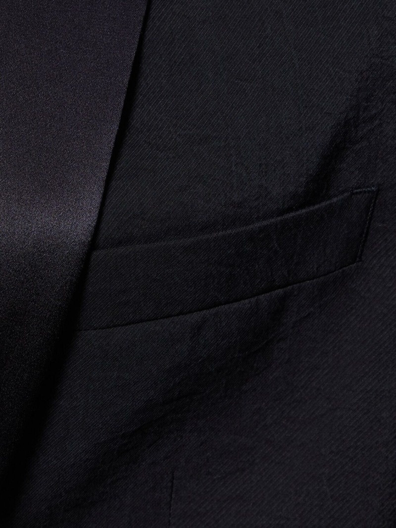 GIORGIO ARMANI Silk blend tuxedo jacket outlook