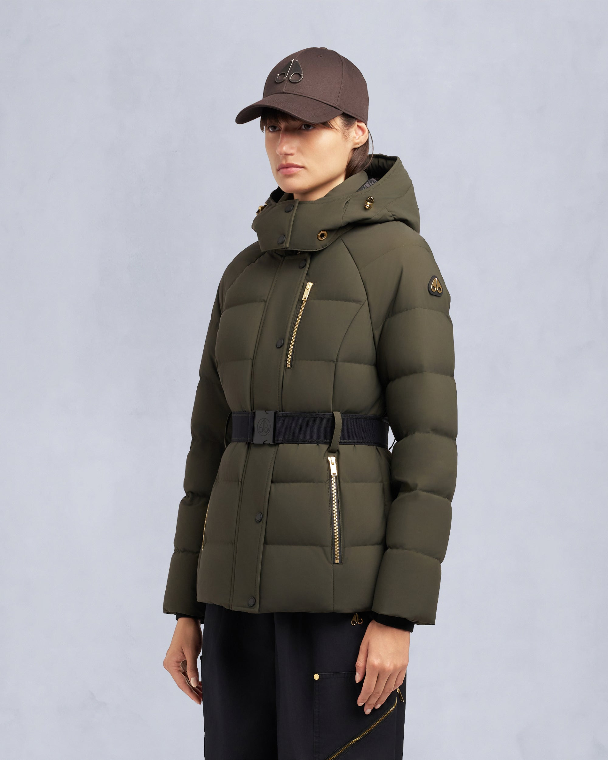 GOLD SERIES NYLUXE CAMBRIA SHEARLING TRIM JACKET - 3