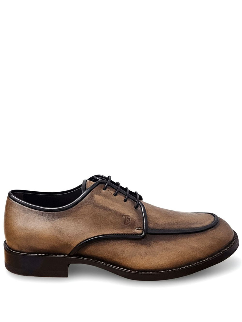 lace-up leather derby shoes 1