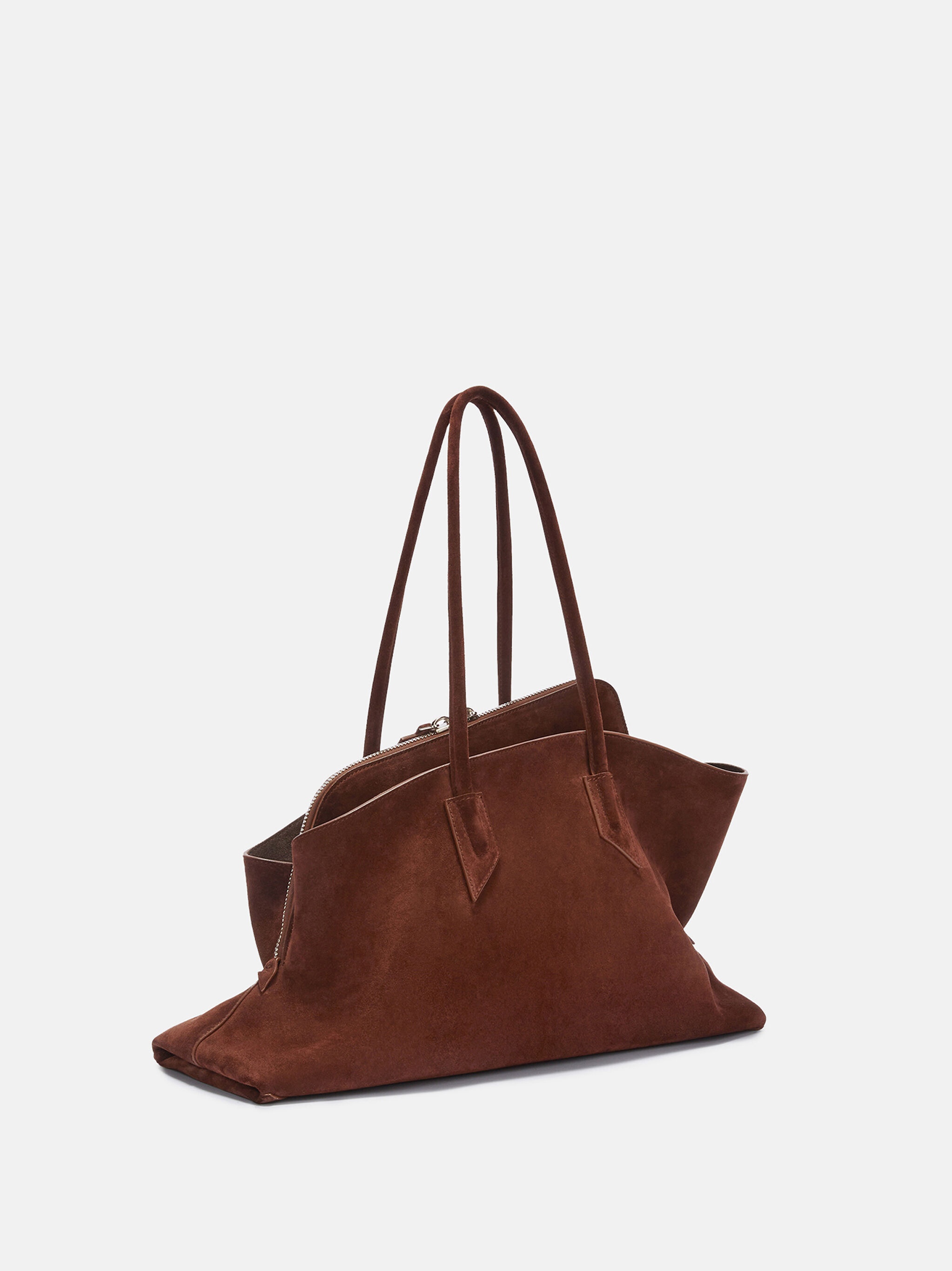 ''LA PASSEGGIATA MEDIUM'' LIGHT CHOCOLATE TOP HANDLE - 3
