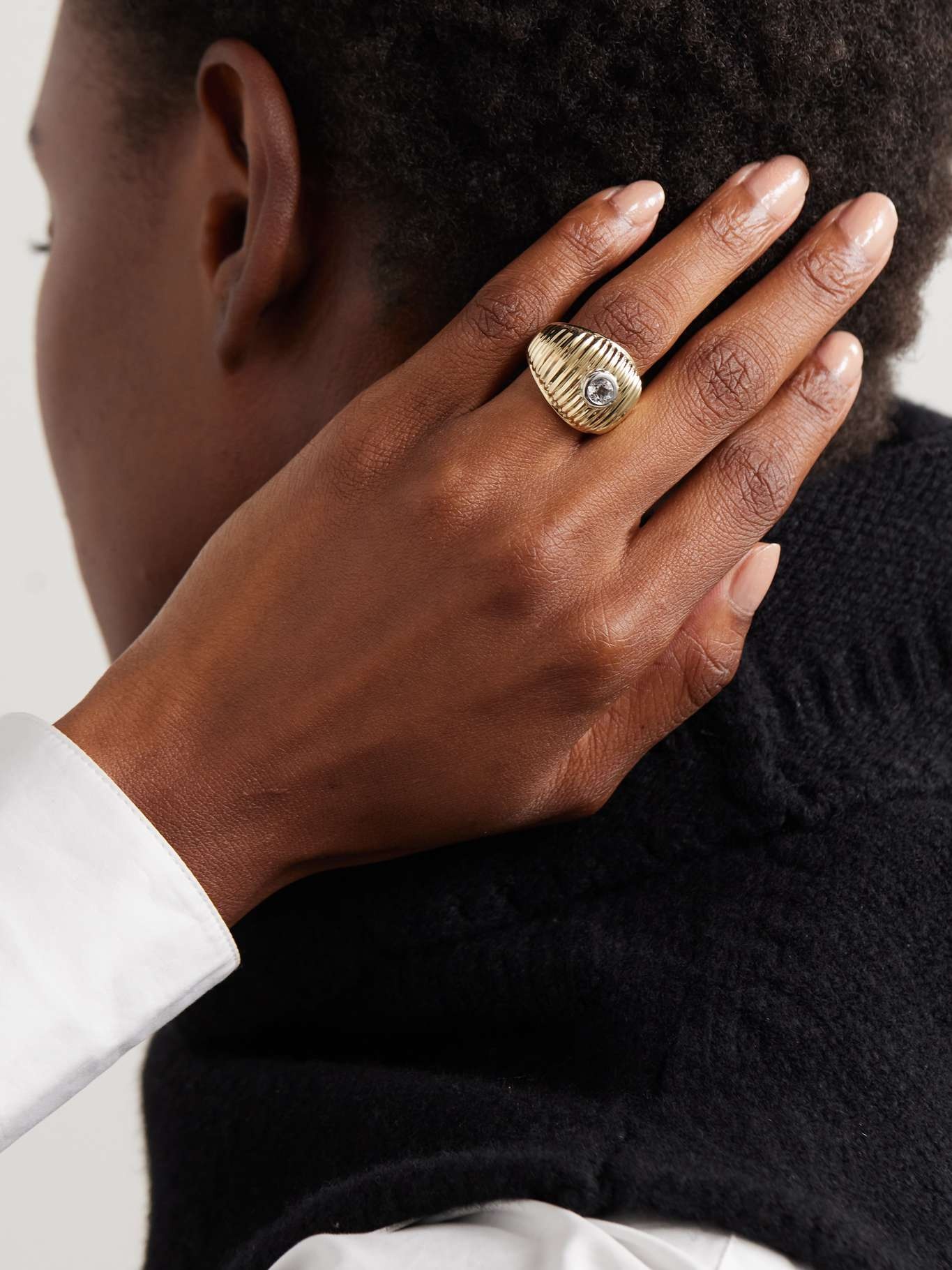 9-karat gold topaz ring Gold - 2